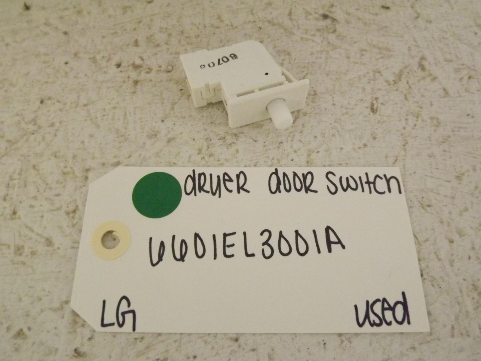 LG Dryer 6601EL3001A Door Switch Used LG Dryer 6601EL3001A Door Switch Used